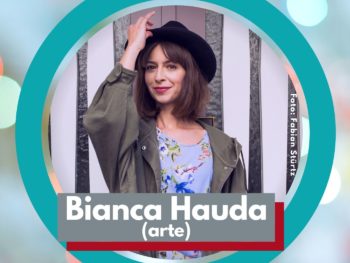 Moderatorin Bianca Hauda